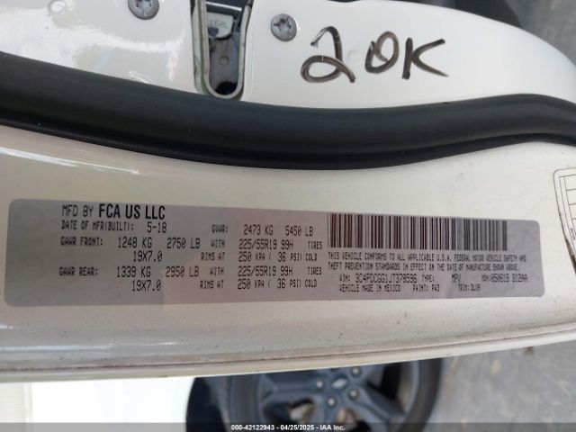 3C4PDCGG1JT378596 Dodge Journey Crossroad