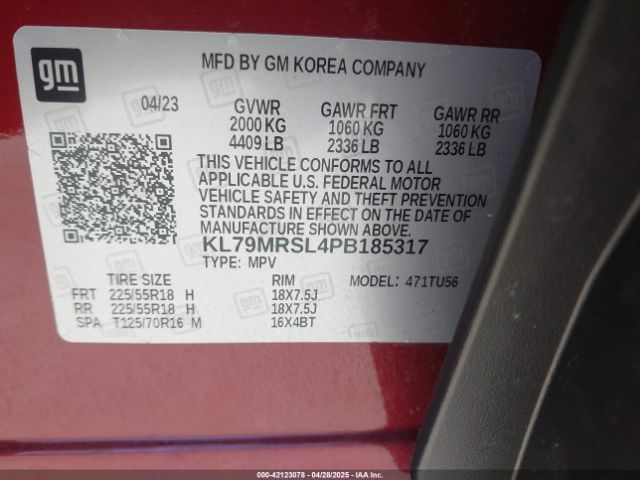 2023 CHEVROLET TRAILBLAZER KL79MRSL4PB185317 Photo 8
