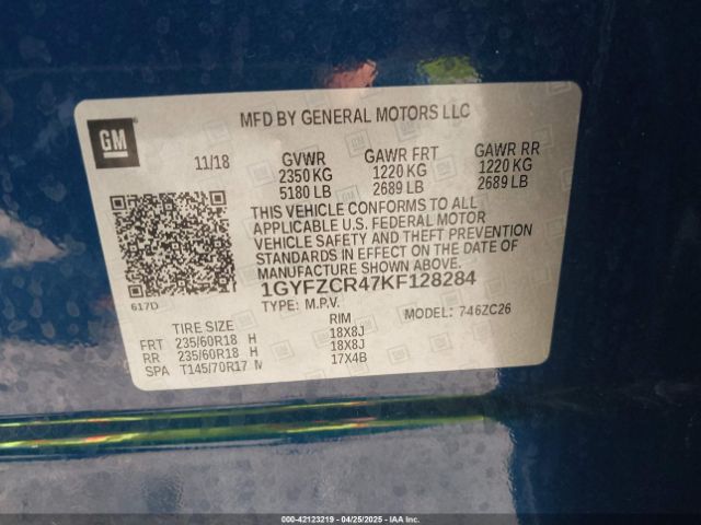 2019 CADILLAC XT4 1GYFZCR47KF128284 Photo 8