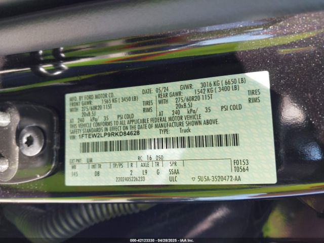 1FTEW2LP9RKD84628 Ford F-150 Stx