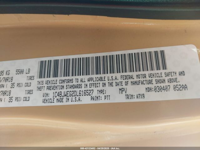 2013 JEEP WRANGLER UNLIMITED 1C4BJWEG2DL616527 Photo 8