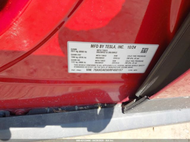 2024 TESLA MODEL X 7SAXCAE56RF460197 Photo 8