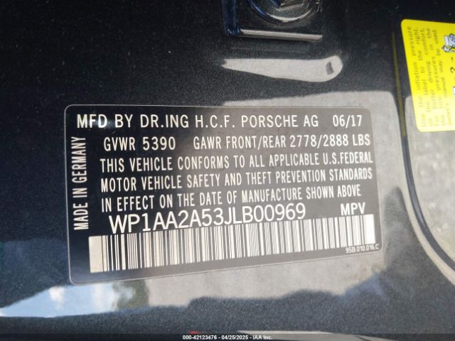 2018 PORSCHE MACAN WP1AA2A53JLB00969 Photo 8