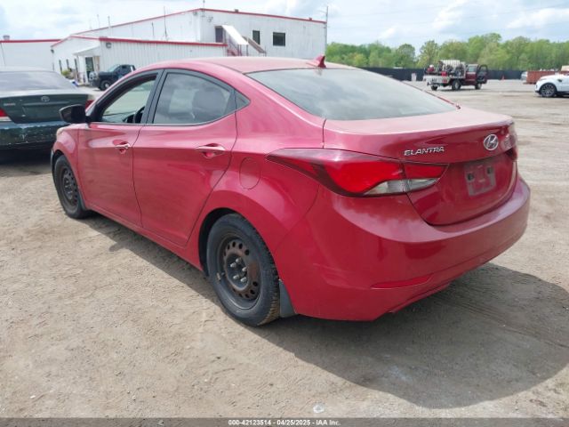 KMHDH4AE5GU517580 Hyundai ELANTRA SE