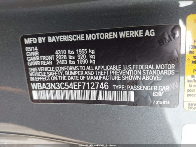 WBA3N3C54EF712746 BMW 428i