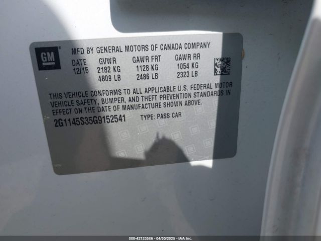 2G1145S35G9152541 Chevrolet IMPALA 2LZ