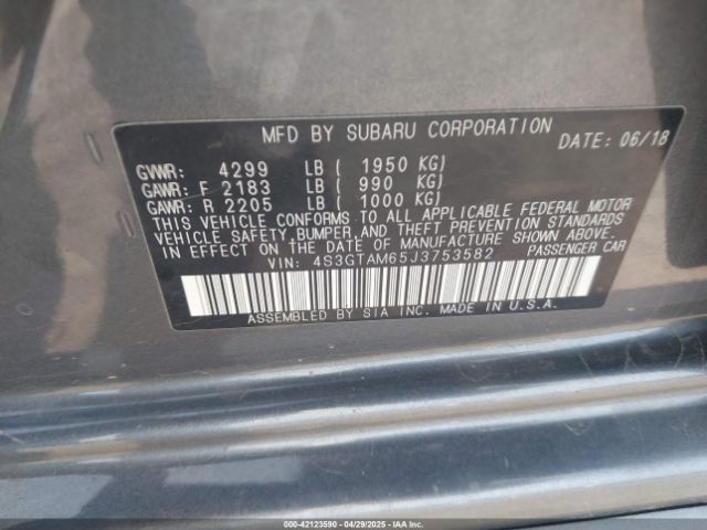 4S3GTAM65J3753582 Subaru Impreza 2.0i Sport