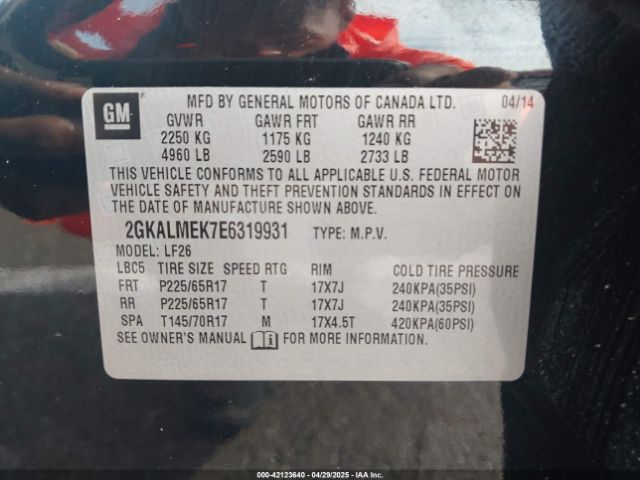 2GKALMEK7E6319931 GMC Terrain Sle-1