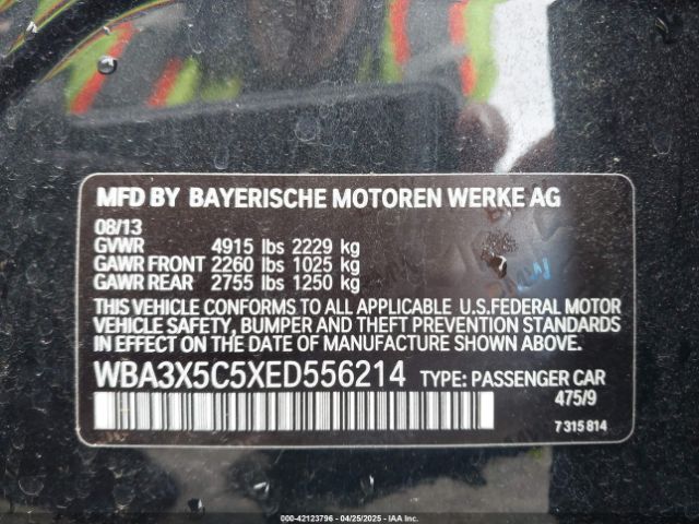 WBA3X5C5XED556214 BMW 328i Gran Turismo Xdrive
