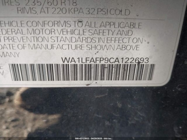 2012 AUDI Q5 WA1LFAFP9CA122693 Photo 8