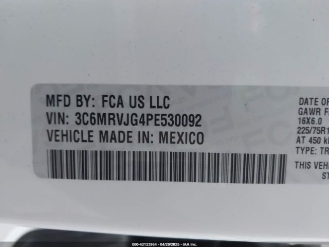 2023 RAM PROMASTER 3500 3C6MRVJG4PE530092 Photo 8