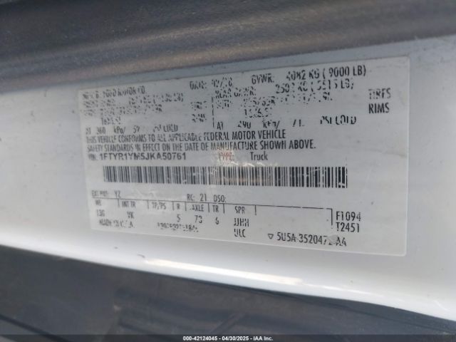 1FTYR1YM5JKA50761 Ford Transit-250