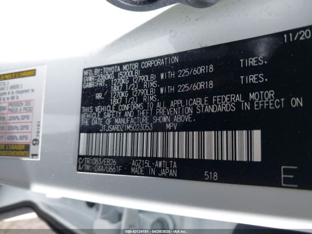 JTJSARDZ1M5023053 Lexus Nx 300 F Sport