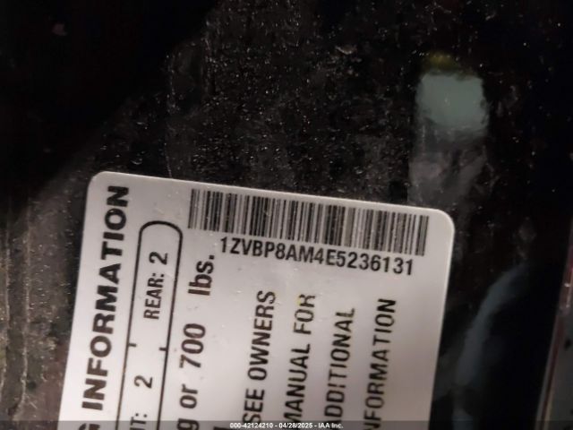2014 FORD MUSTANG 1ZVBP8AM4E5236131 Photo 8