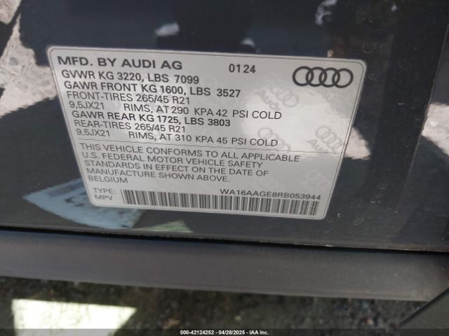 2024 AUDI Q8 E-TRON WA16AAGE8RB053944 Photo 8