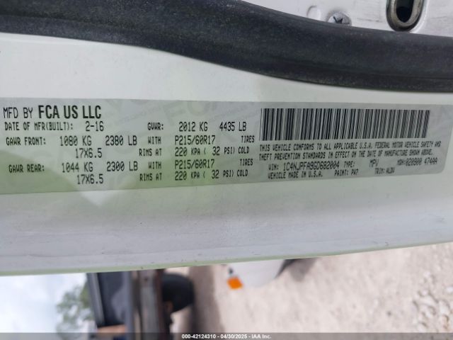 1C4NJPFA9GD682004 Jeep Patriot High Altitude Edition