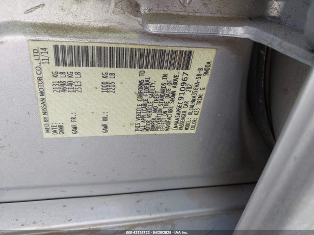 Nissan 2014 2014 1N4AA5AP6EC910967 Image 9