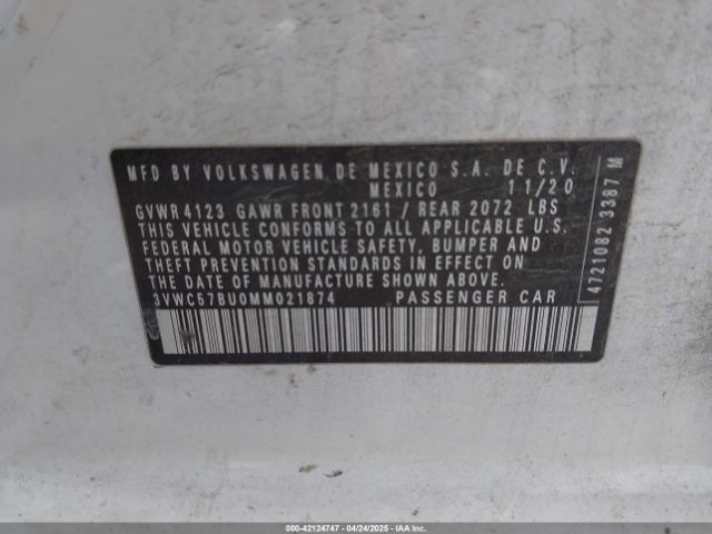2021 VOLKSWAGEN JETTA 3VWC57BU0MM021874 Photo 8