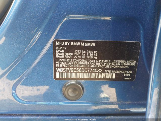 2013 BMW M5 WBSFV9C56DC774032 Photo 8