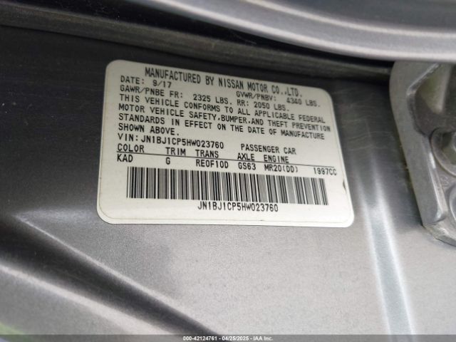 JN1BJ1CP5HW023760 Nissan Rogue Sport Sl