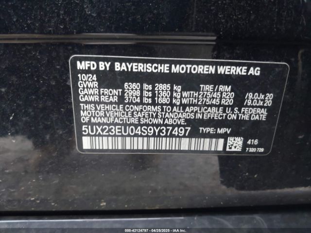 5UX23EU04S9Y37497 BMW X5 Xdrive40i
