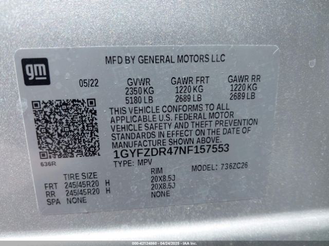 2022 CADILLAC XT4 1GYFZDR47NF157553 Photo 8