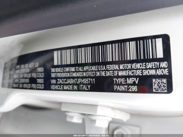 ZACCJABH7JPH95711 Jeep Renegade Altitude Fwd