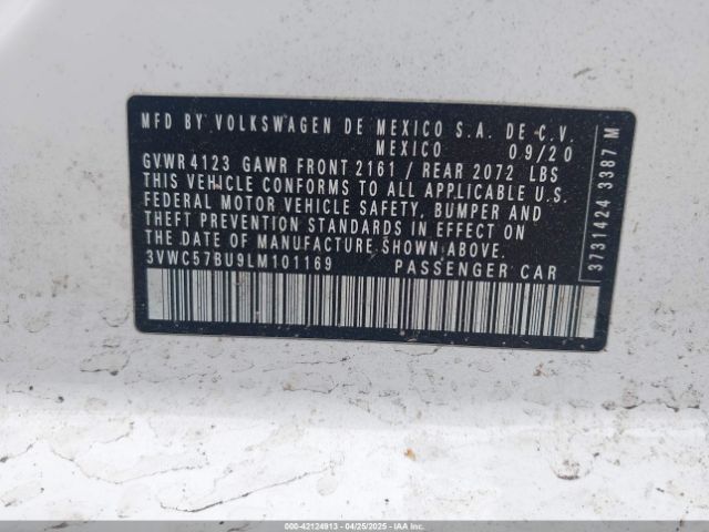 2020 VOLKSWAGEN JETTA 3VWC57BU9LM101169 Photo 8