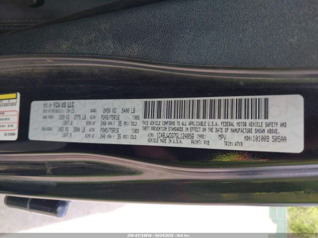 1C4BJWDG7GL124856 Jeep Wrangler Unlimited Sport