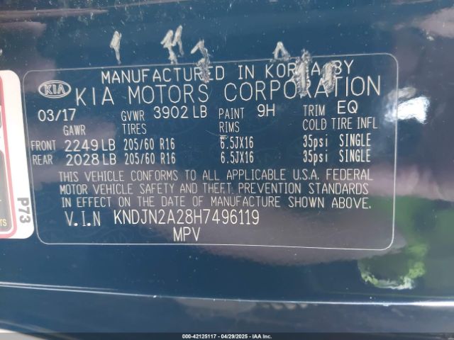 KNDJN2A28H7496119 KIA Soul