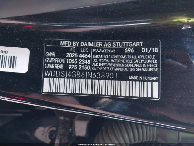2018 MERCEDES-BENZ CLA 250 WDDSJ4GB6JN638901 Photo 8