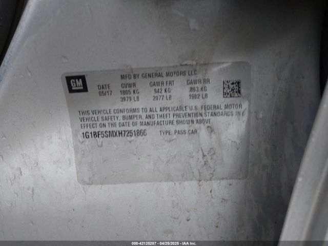 2017 CHEVROLET CRUZE 1G1BF5SMXH7251866 Photo 8