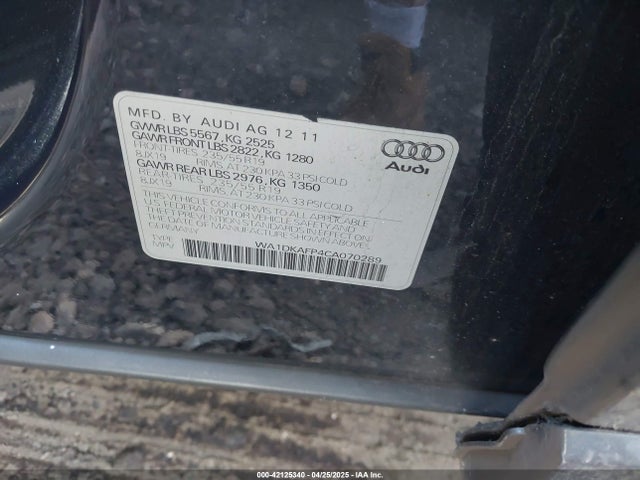 2012 AUDI Q5 WA1DKAFP4CA070289 Photo 8