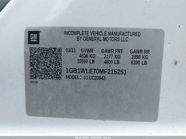 1GB1WLE70MF215251 Chevrolet Silverado 2500hd 2wd  Long Bed Wt