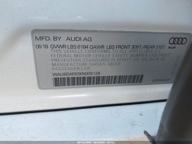 WAU8DAF83KN006128 Audi A8 L 55