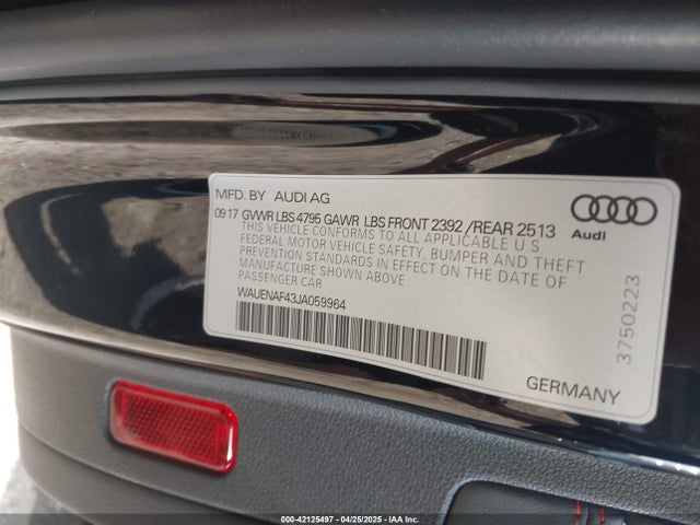 2018 AUDI A4 WAUENAF43JA059964 Photo 8
