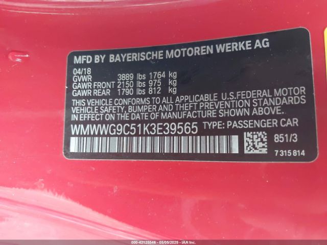 WMWWG9C51K3E39565 Mini Convertible Cooper S