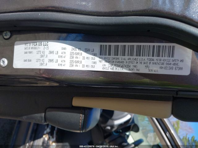 1C4PJMDSXFW674354 Jeep Cherokee Limited
