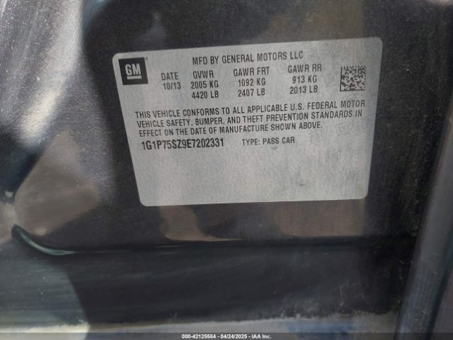 1G1P75SZ9E7202331 Chevrolet Cruze Diesel