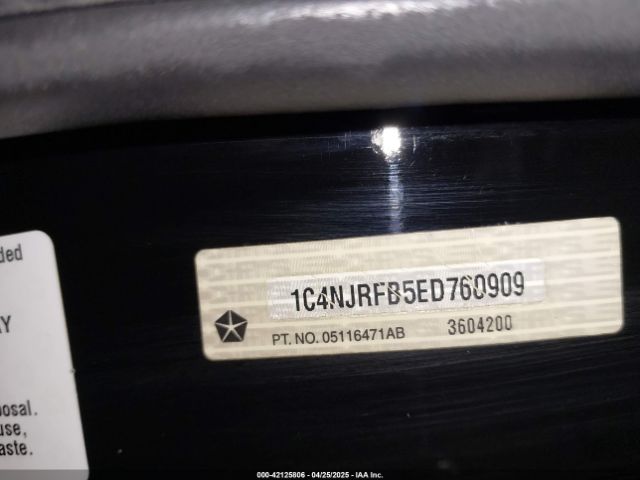 1C4NJRFB5ED760909 Jeep Patriot Latitude