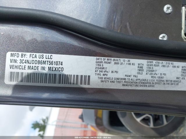 3C4NJDDB6MT561074 Jeep Compass Trailhawk 4x4