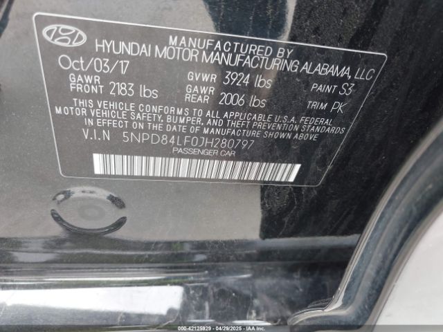2018 HYUNDAI ELANTRA 5NPD84LF0JH280797 Photo 8