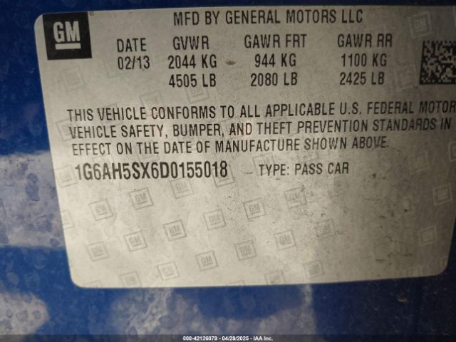 2013 CADILLAC ATS 1G6AH5SX6D0155018 Photo 8