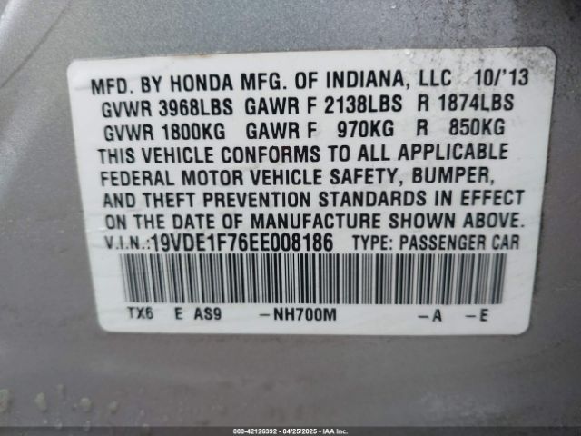 2014 ACURA ILX 19VDE1F76EE008186 Photo 8