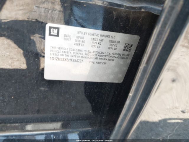 1G1ZH5SX6HF284727 Chevrolet Malibu Premier