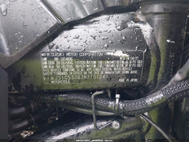 2022 SUZUKI GSX-S750 JS1C533B7N7101249 Photo 9