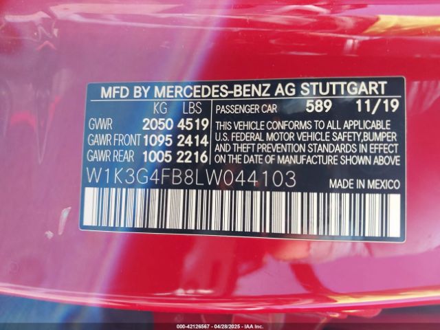 2020 MERCEDES-BENZ A 220 W1K3G4FB8LW044103 Photo 8