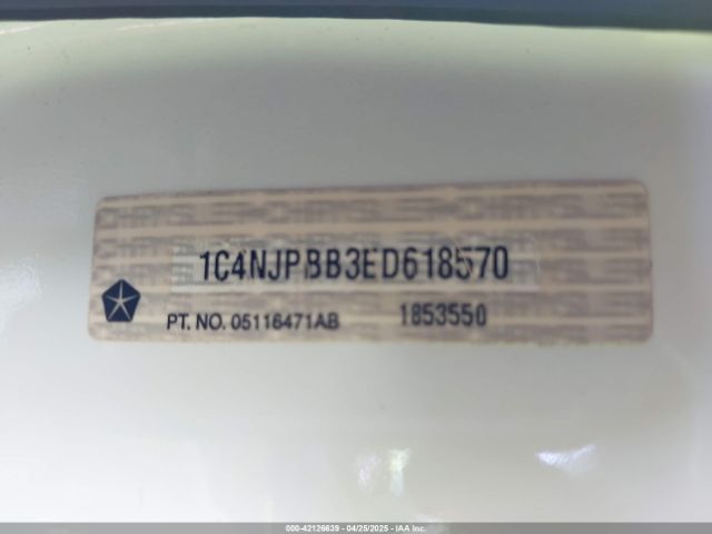 1C4NJPBB3ED618570 Jeep Patriot Sport