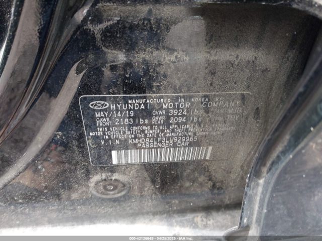 2020 HYUNDAI ELANTRA KMHD84LF3LU929965 Photo 8