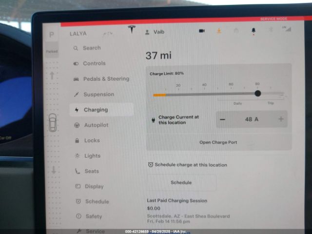 5YJSA1E55PF513708 Tesla MODEL S